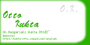 otto kukta business card